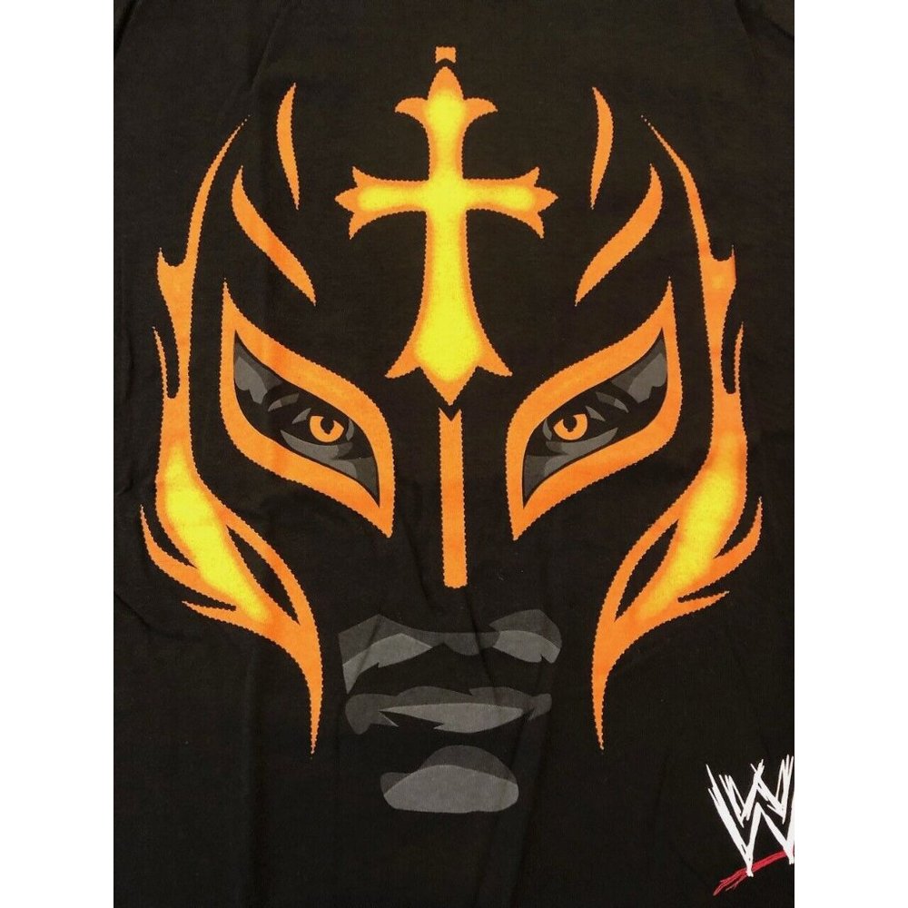 WWE T-Shirt REY MYSTERIO JR WWE Authentic Size Large L Mask Lucha Libre HOF